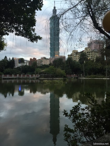 TAIPEI 101, photo taken at Zhongshan Park
