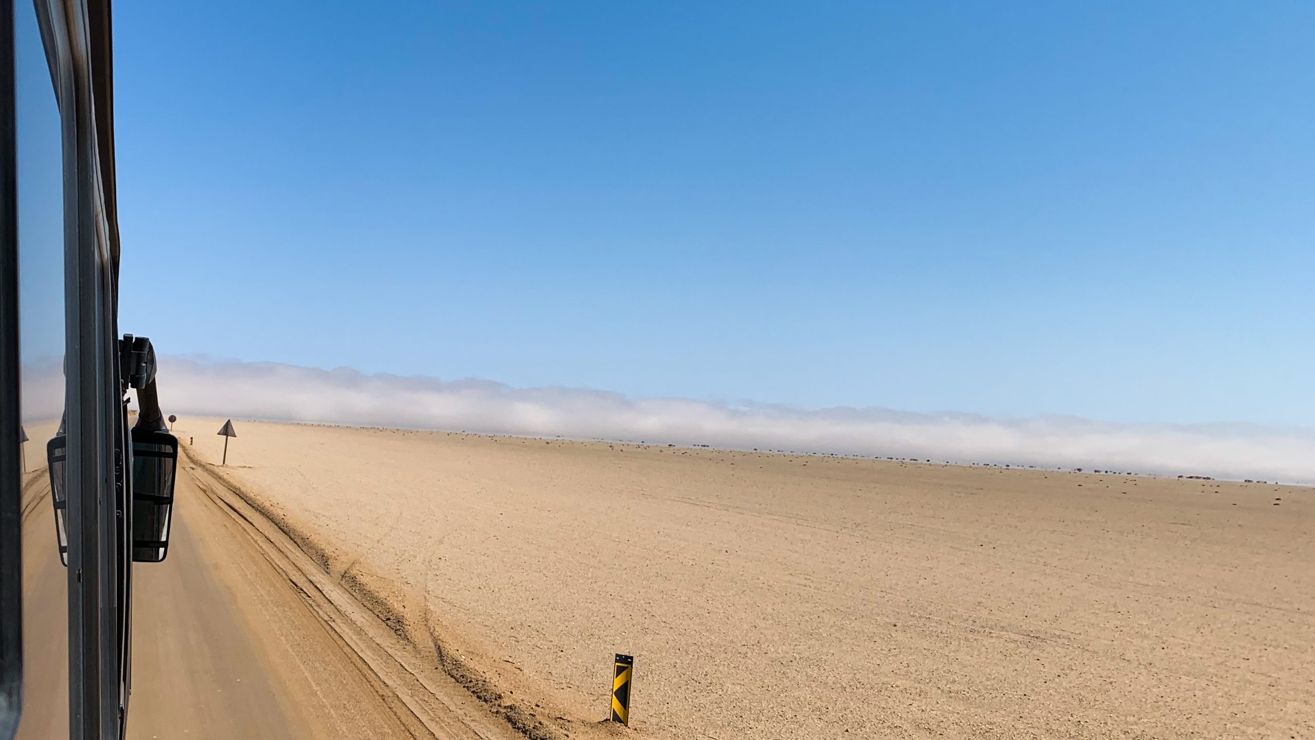 Desert fog in the Namib desert