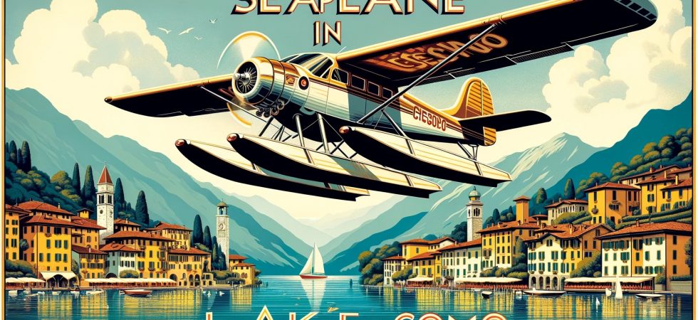 Seaplane in Lake Como
