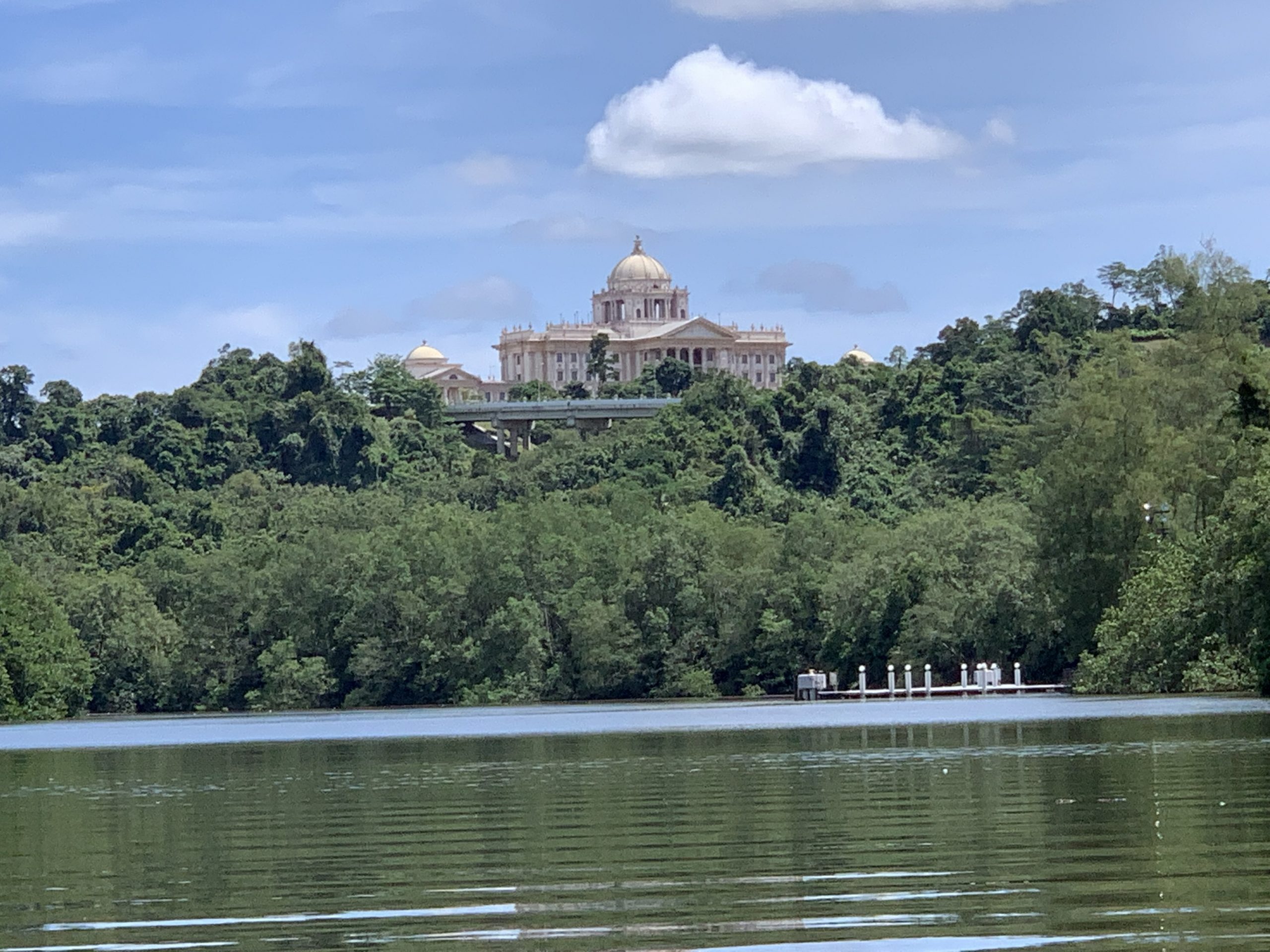 Istana Nurul Iman, the official residence of the Sultan of Brunei. This grand palace is one of the largest residential palaces in the world