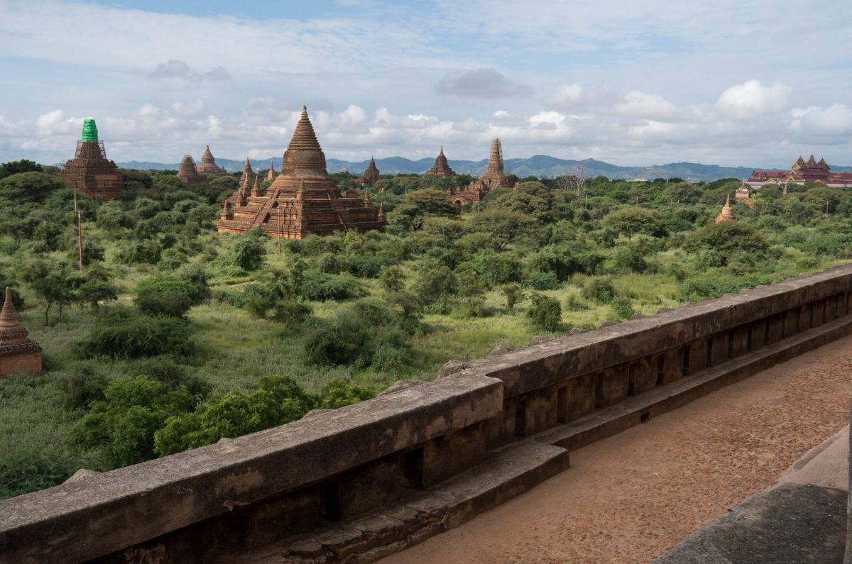 View from Hwe Gu Gyi Temple in Bagan